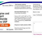 Amlodipine and Benazepril capsules 5mg/20mg